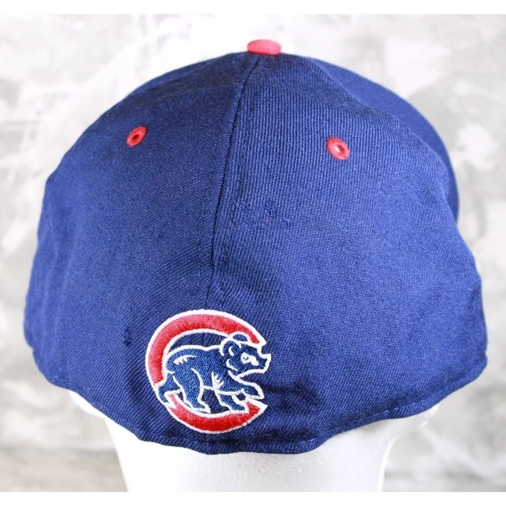 Chicago Cubs Spell Out  Logo Hat MLB Genuine Merchandise 7 7/8 Ball Cap